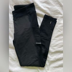 Smartwool Merino Sport Fleece Wind Tights in black. Size small.